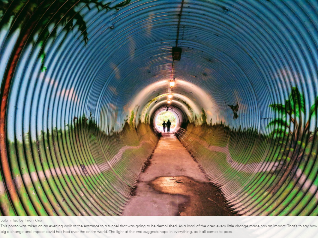 Tunnel with Text