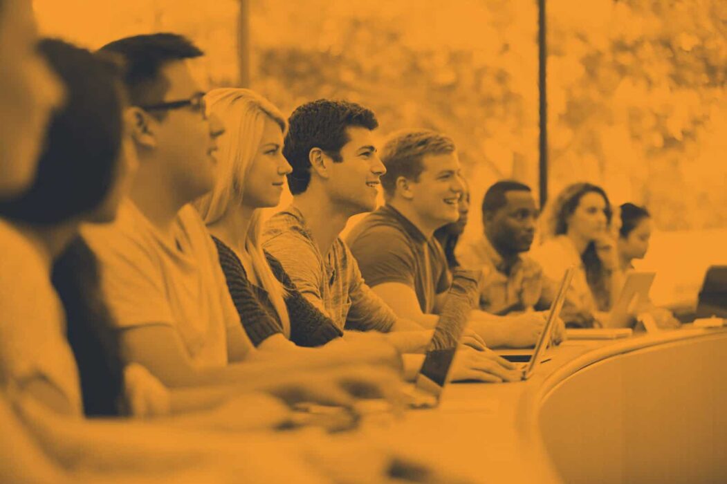 Students in lecture theatre