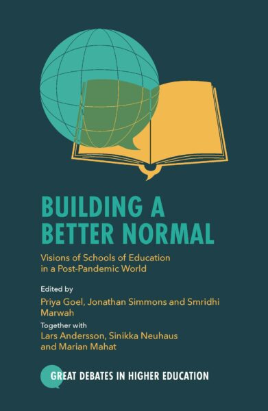 Front cover of the Deans of Education book, "Building a Better Normal". 