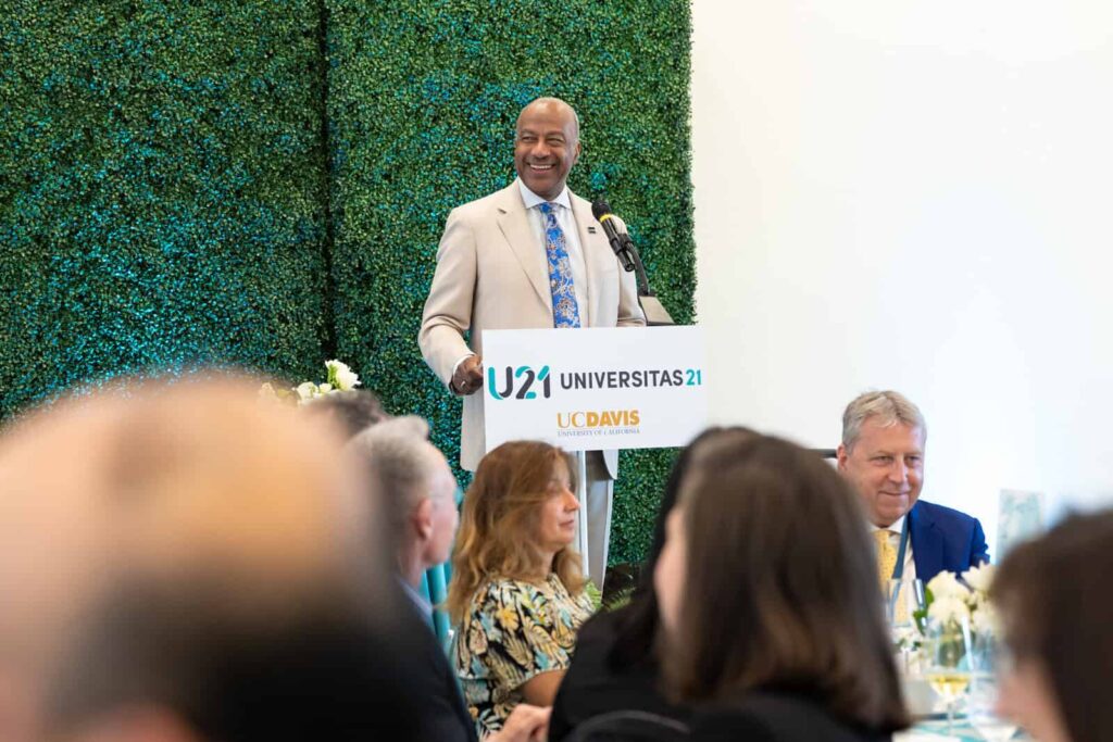 University of California, Davis Chancellor Gary S. May welcomes U21 delegates 