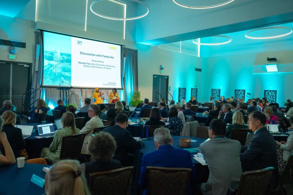 Moderated discussion between keynote speaker Fanta Aw, Executive Director and CEO NAFSA, and Renetta Tull, Vice-Chancellor of Diversity, Equity and Inclusion, UC Davis   